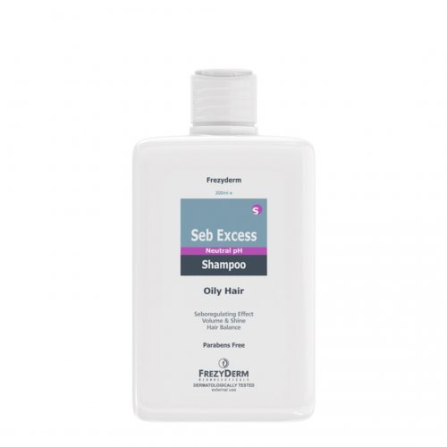 Frezyderm Seb Excess Shampoo Απαλό Σαμπουάν που Ρυθμίζει & Εξισορροπεί τη Λιπαρότητα, 200ml